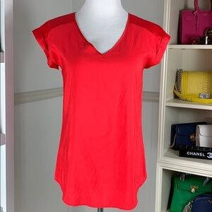 Express V Neck Silky Top